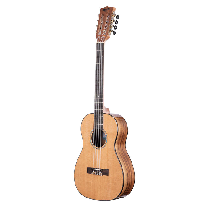 Kala All Solid Cedar Top Acacia 8-String Bariton Ukulele seitlich rechts
