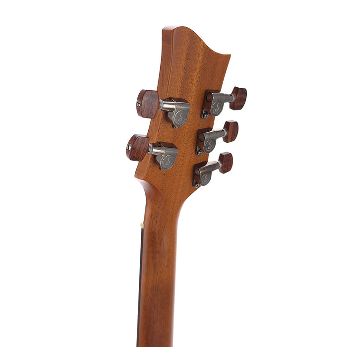 Kamaka 5-String Tenor Ukulele HF-35 #241128 headstock hinten