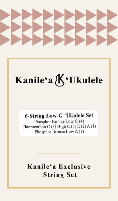 Kanile'a X Worth Ukulele String Set 6-String Low G