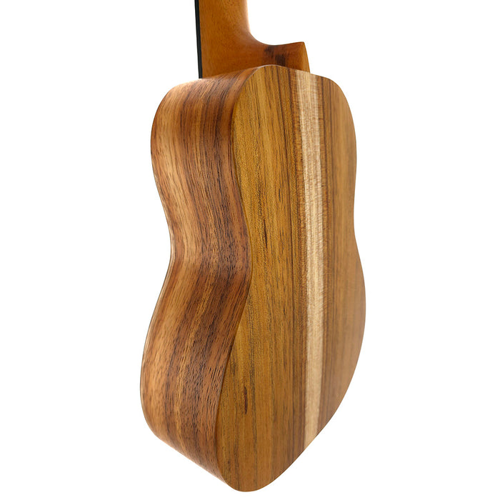 Kanile'a D1-C Natural Konzert Ukulele #30094 hinten links