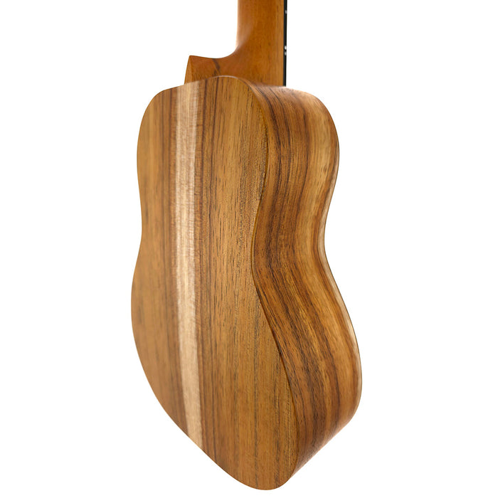 Kanile'a D1-C Natural Konzert Ukulele #30094 hinten rechts