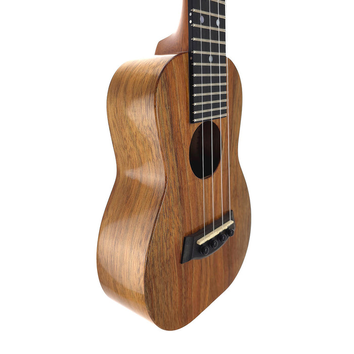 Seitliche Ansicht der Kanile'a K 1 Sopran Ukulele