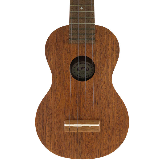 Detail der Vorderseite der Kiwaya KS-1G Sopran-Ukulele