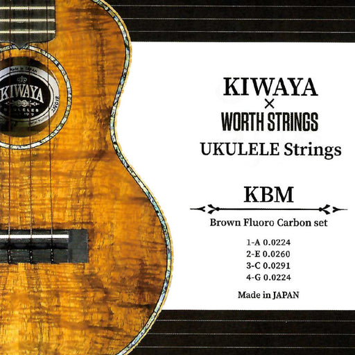 Kiwaya x Worth Strings Ukulele String Set Brown Fluorocarbon (KBM)