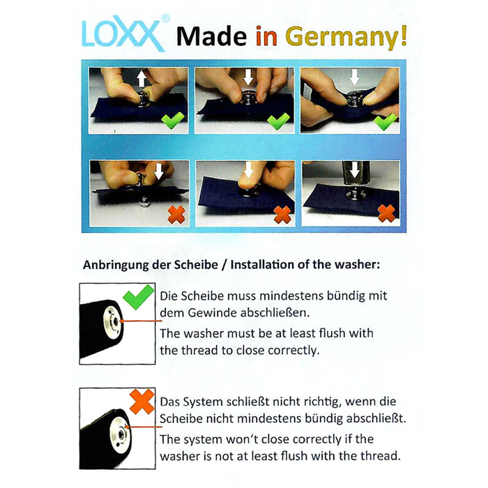Loxx Gurtpin- und Sicherungssystem Chrome (silber)