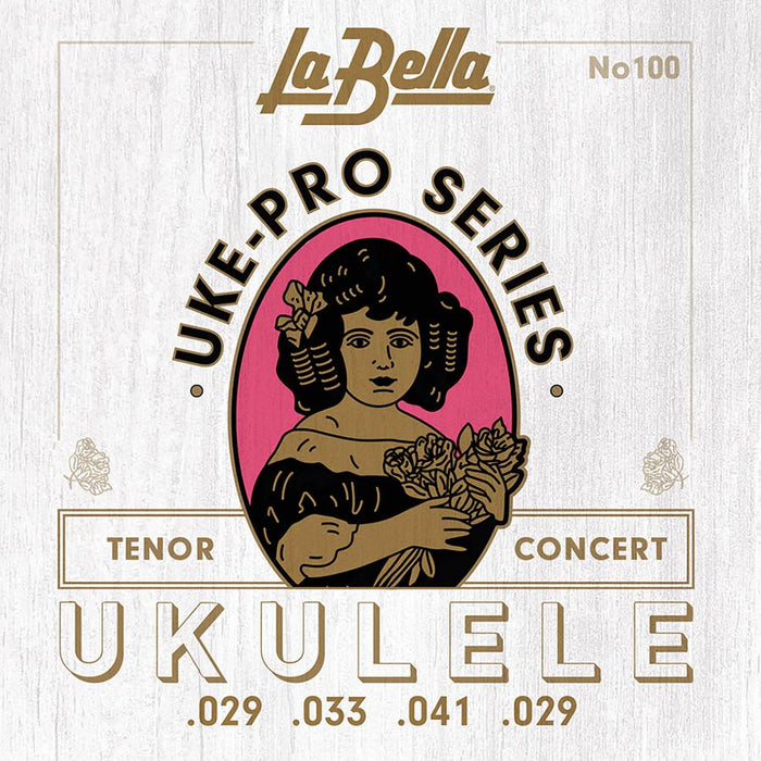 La Bella 100 Ukulele String Set Pro-Series Concert/Tenor