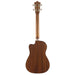 Lanikai All Solid Mahogany Baritone Ukulele mit Tonabnehmer (MAS-CEB) Rückseite