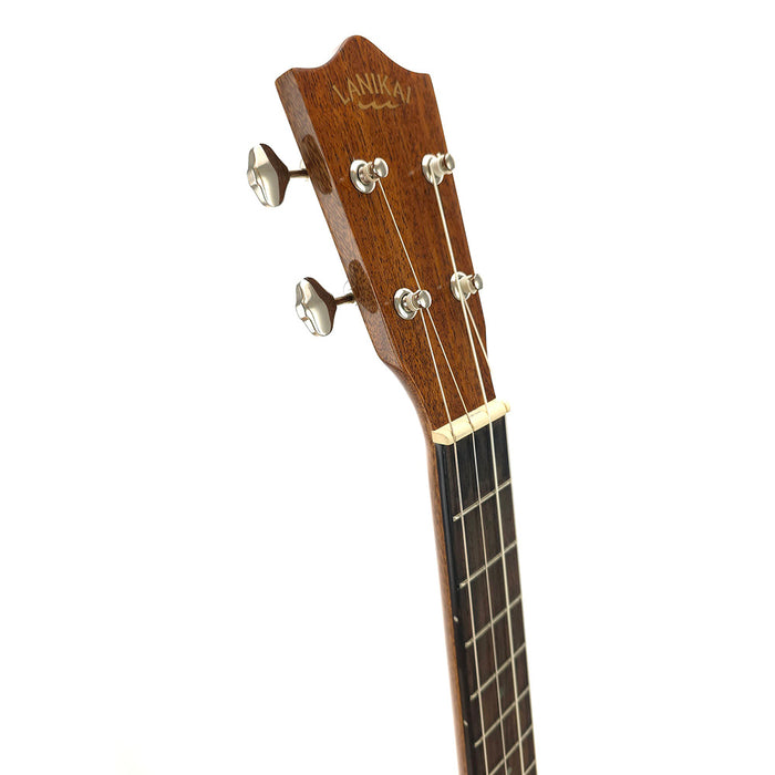Lanikai All Solid Mahogany Baritone Ukulele mit Tonabnehmer (MAS-CEB) Kopfplatte
