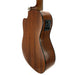Lanikai All Solid Mahogany Baritone Ukulele mit Tonabnehmer (MAS-CEB) hinten rechts