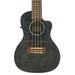 Lanikai Black Quilted Maple Konzert Ukulele mit Tonabnehmer (QMBK-CEC) Decke
