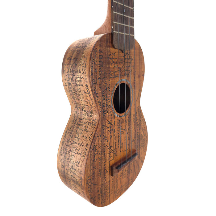 Seitliche Ansicht der Martin Konter Ukulele