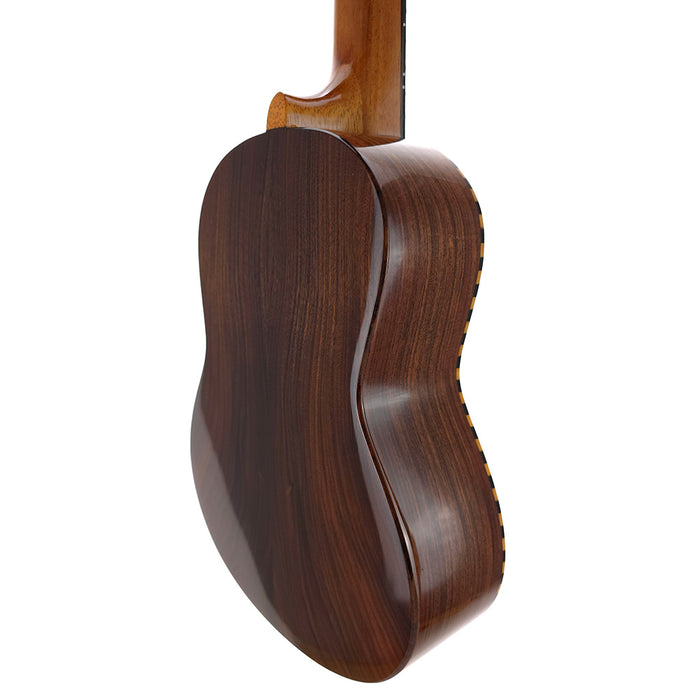 Millar CD-240W Massive Zeder/Palisander Konzert Ukulele (#0608219) hinten rechts