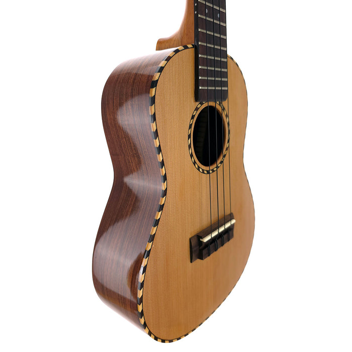 Millar CD-240W Massive Zeder/Palisander Konzert Ukulele (#0608219) links