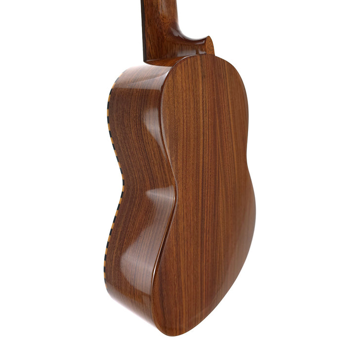Millar CD-240W Massive Zeder/Palisander Konzert Ukulele (#06082221) hinten rechts