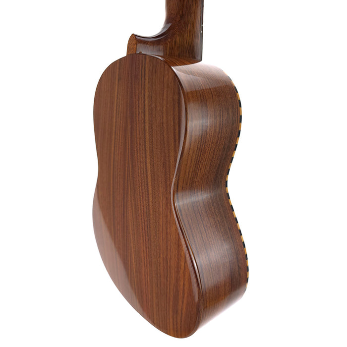 Millar CD-240W Massive Zeder/Palisander Konzert Ukulele (#06082221) hinten links