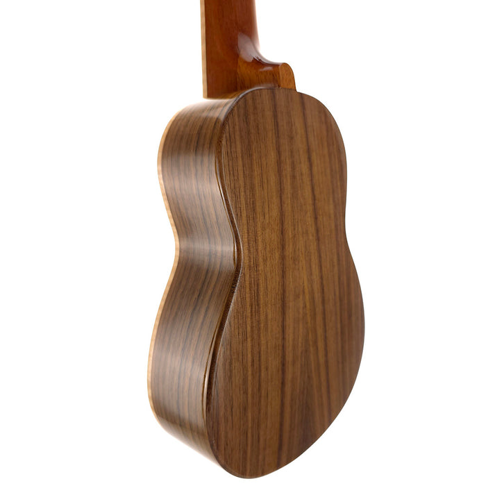Millar Custom Sopran Longneck Ukulele (Bearclaw Spruce/ Black Walnut) #008 hinten links