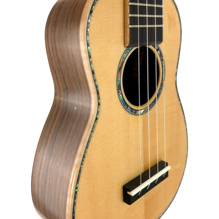 Millar Custom Sopran Longneck Ukulele (Bearclaw Spruce/ Black Walnut) #008 Detail
