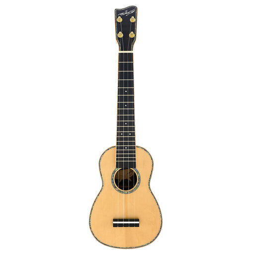 Millar Custom Sopran Longneck Ukulele aus Bearclaw Spruce und Black Walnut #009