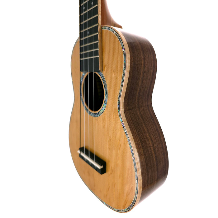 Millar Custom Sopran Longneck Ukulele (Bearclaw Spruce/ Black Walnut) rechts