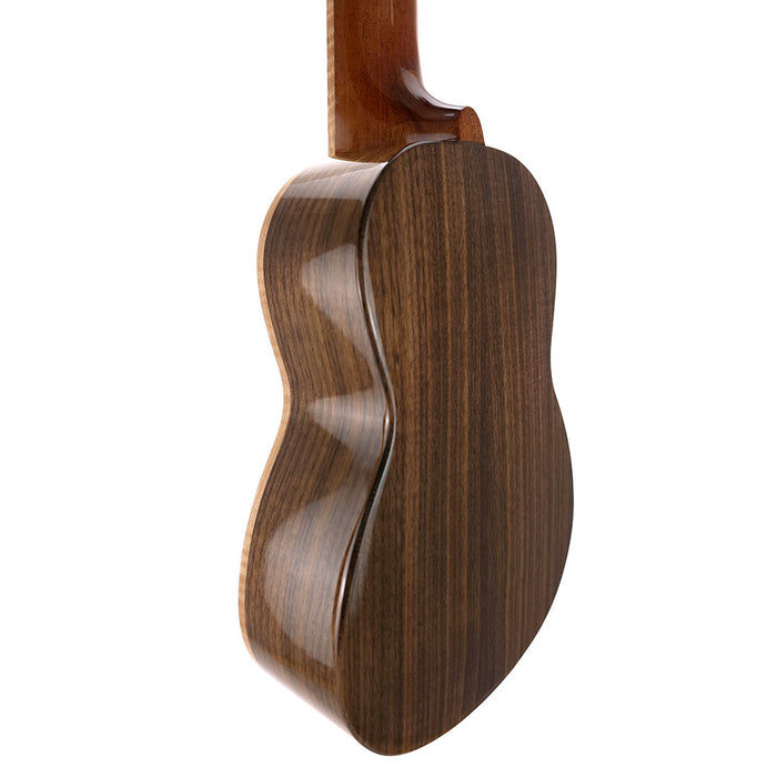 Millar Custom Sopran Longneck Ukulele (Camphorwood / Black Walnut) hinten links