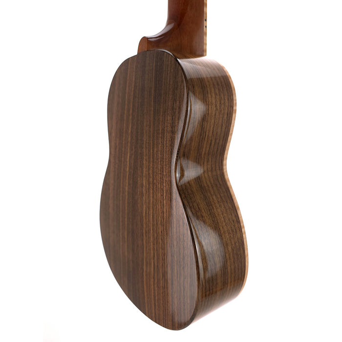 Millar Custom Sopran Longneck Ukulele (Camphorwood / Black Walnut) hinten rechts