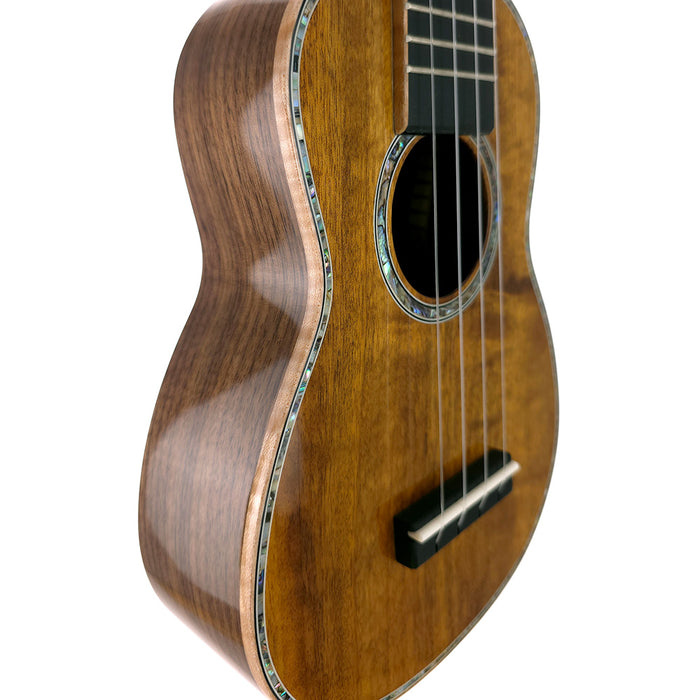 Millar Custom Sopran Longneck Ukulele (Camphorwood / Black Walnut) Binding & Pufling