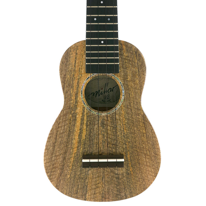 Millar MG-210L Massives Mango Sopran Longneck Ukulele (#2604191) Decke