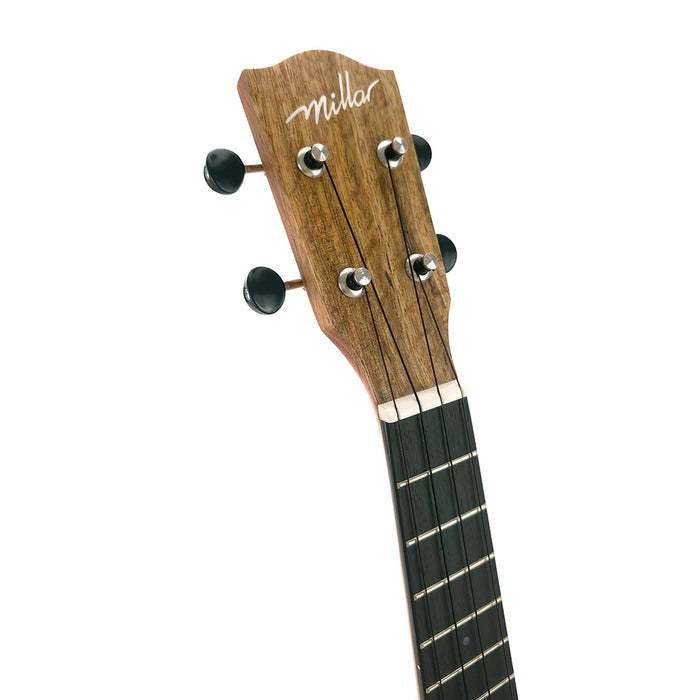Millar MG-210L Massives Mango Sopran Longneck Ukulele (#2604191) Kopfplatte