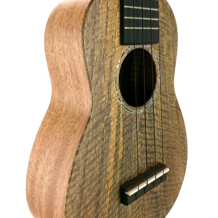 Millar MG-210L Massives Mango Sopran Longneck Ukulele (#2604191) Schallloch