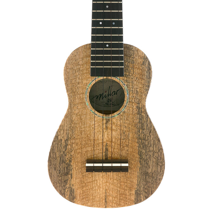 Millar MG-210L Massives Mango Sopran Longneck Ukulele (#2604192) Decke
