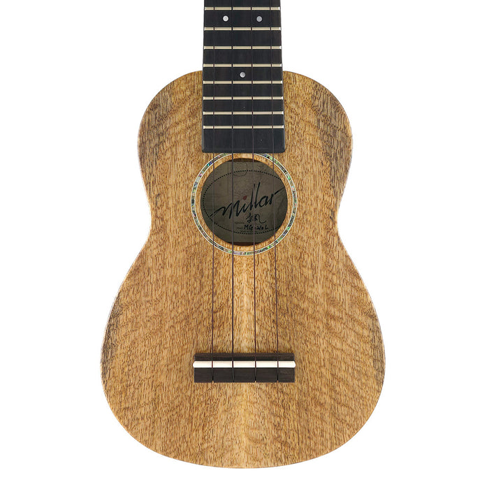 Millar MG-210L Massives Mango Sopran Longneck Ukulele (#2509181) Decke
