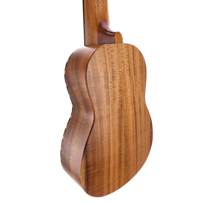 Millar SP-210L Massive Fichte/Akazie Sopran Longneck Ukulele #24981806 hinten links