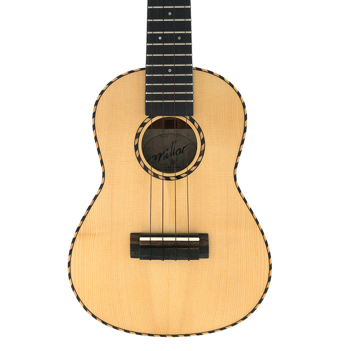 Millar SP-240 Massive Fichte/Akazie Konzert Ukulele #2511261 Decke