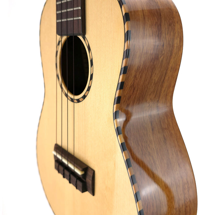 Millar SP-240 Massive Fichte/Akazie Konzert Ukulele #2511262 rechts detail