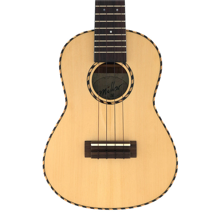 Millar SP-240 Massive Fichte/Akazie Konzert Ukulele #2511262 Decke
