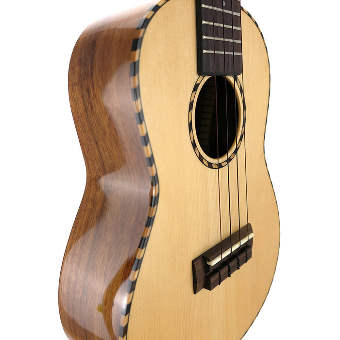 Millar SP-240 Massive Fichte/Akazie Konzert Ukulele #2511262 links detail