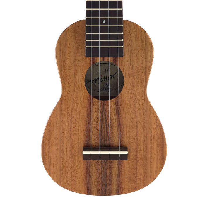 Millar TA-210L Massive Akazie Sopran Longneck Ukulele #24981803 Decke
