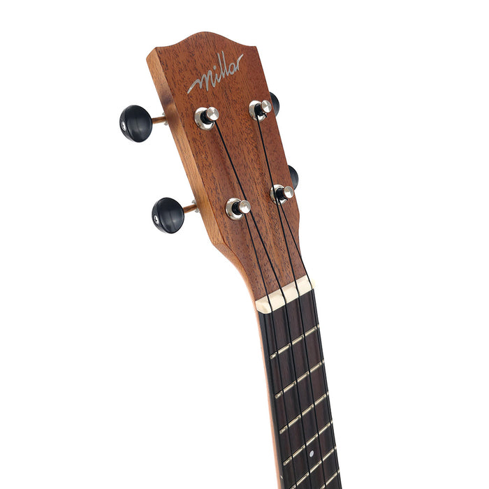 Millar TM-210L Massive Mahagoni Sopran Longneck Ukulele Kopfplatte
