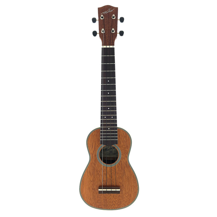 Millar TM-210LL Sopran Longneck Ukulele aus massivem Mahagoni