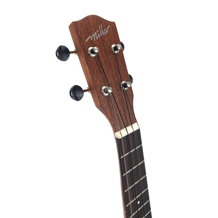 Millar TM-210LL Sopran Longneck Ukulele aus massivem Mahagoni