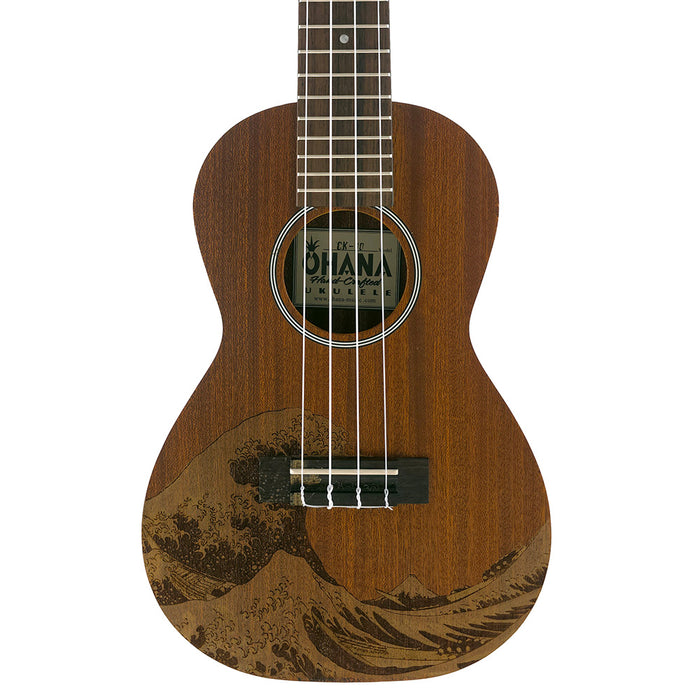 Ohana Great Wave Konzert Ukulele Decke