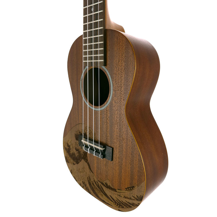 Ohana Great Wave Konzert Ukulele rechts