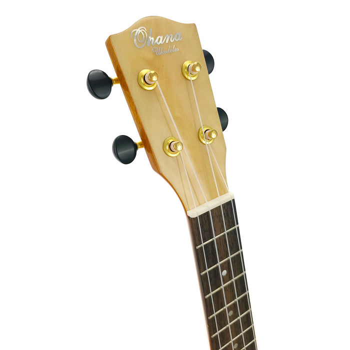 Ohana Quilted Eucalyptus Limited Edition Konzert (CK-150QEL) Kopfplatte