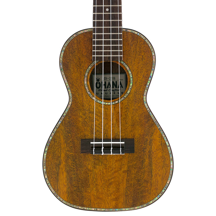 Ohana Solid Mango Limited Edition Konzert Ukulele (CK-220G) #2602241 Decke