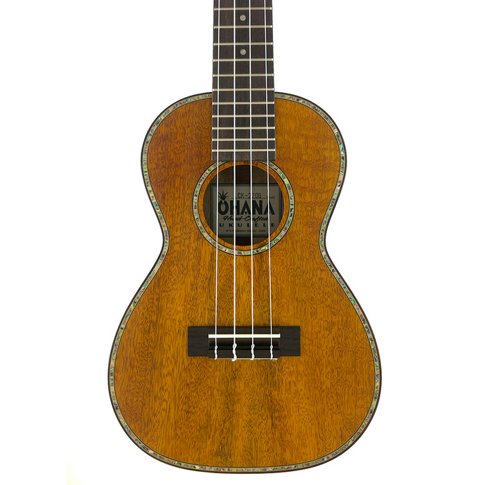 Ohana Solid Mango Limited Edition Konzert Ukulele (CK-220G) #41144 Decke