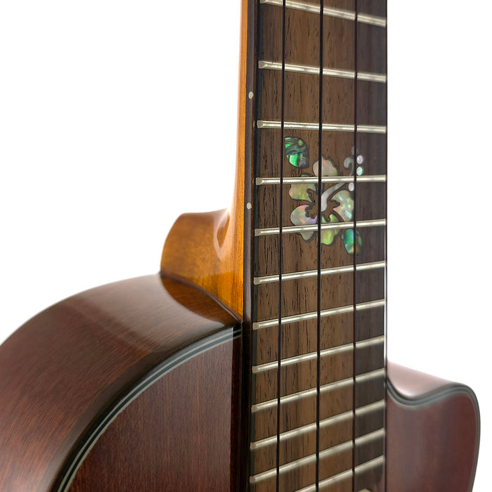 Ohana Cynthia Lin Performance Ukulele Konzert mit aktivem Pickup (CK-35CGE-CL) Inlay