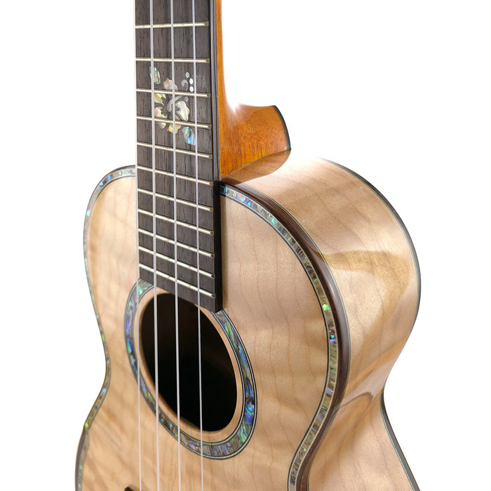 Ohana Limited Edition Quilted Eucalyptus Konzert-Ukulele CK-450-QEL