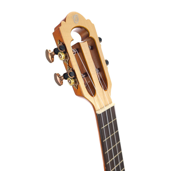 Ohana Limited Edition Quilted Eucalyptus Konzert-Ukulele CK-450-QEL