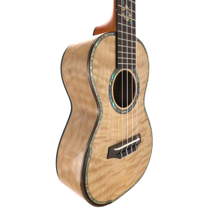 Ohana Limited Edition Quilted Eucalyptus Konzert-Ukulele CK-450-QEL