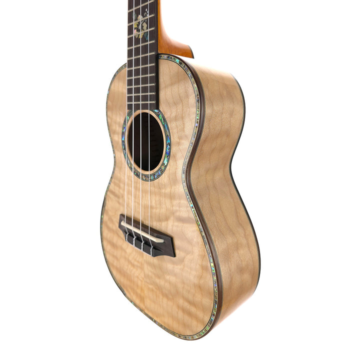 Ohana Limited Edition Quilted Eucalyptus Konzert-Ukulele CK-450-QEL